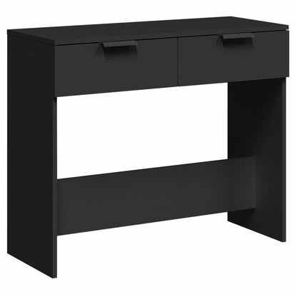 Console Table Black 90X36X75 Cm Engineered Wood