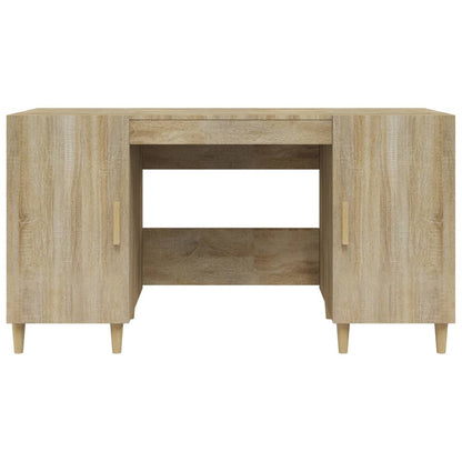 Desk Sonoma Oak 140X50X75 Cm Engineered Wood