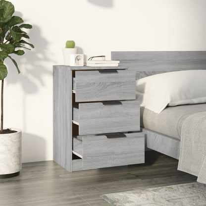 Bedside Cabinet Grey Sonoma 40X36X65 Cm