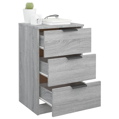 Bedside Cabinet Grey Sonoma 40X36X65 Cm