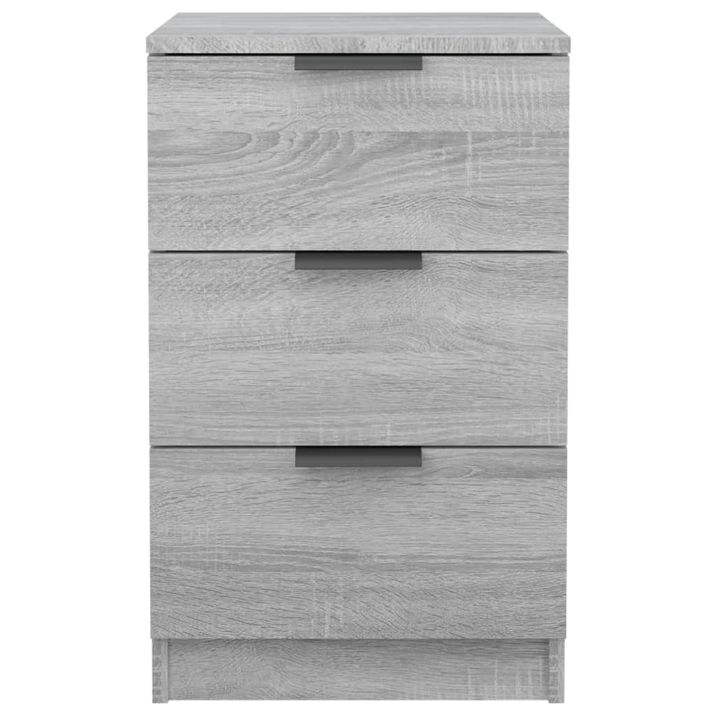 Bedside Cabinet Grey Sonoma 40X36X65 Cm