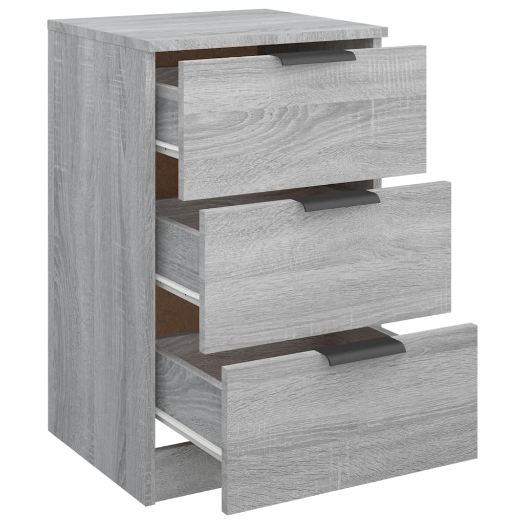 Bedside Cabinet Grey Sonoma 40X36X65 Cm