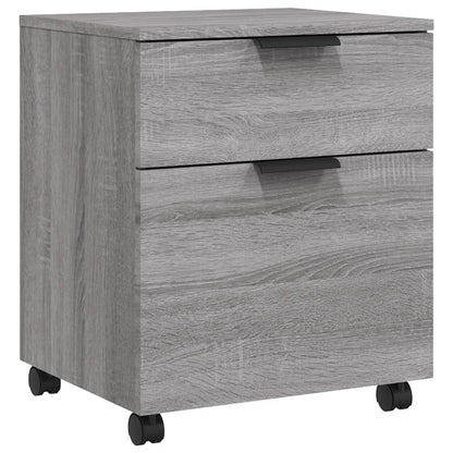 Mobile File Cabinet With Wheels Grey Sonoma 45X38X54 Cm Engineered Wood