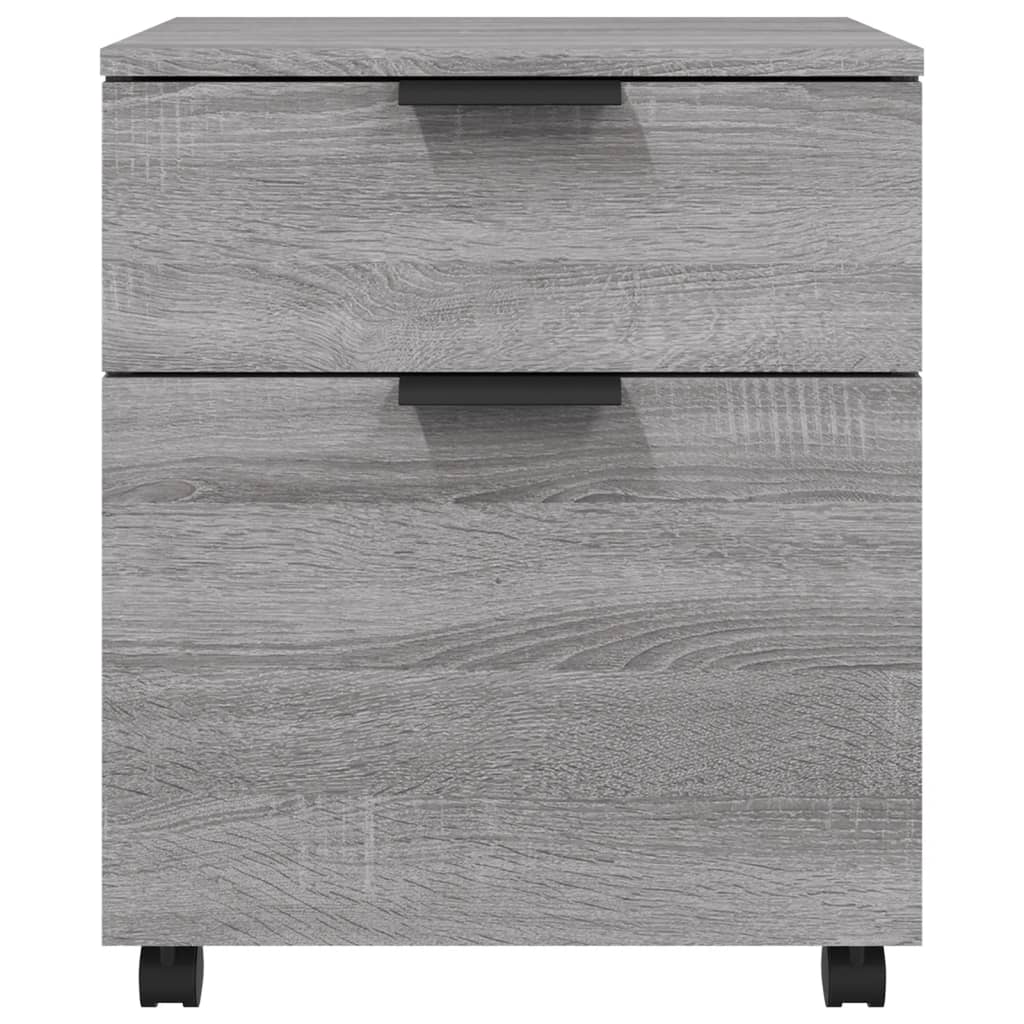 Mobile File Cabinet With Wheels Grey Sonoma 45X38X54 Cm Engineered Wood