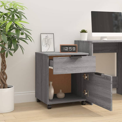 Mobile File Cabinet With Wheels Grey Sonoma 45X38X54 Cm Engineered Wood