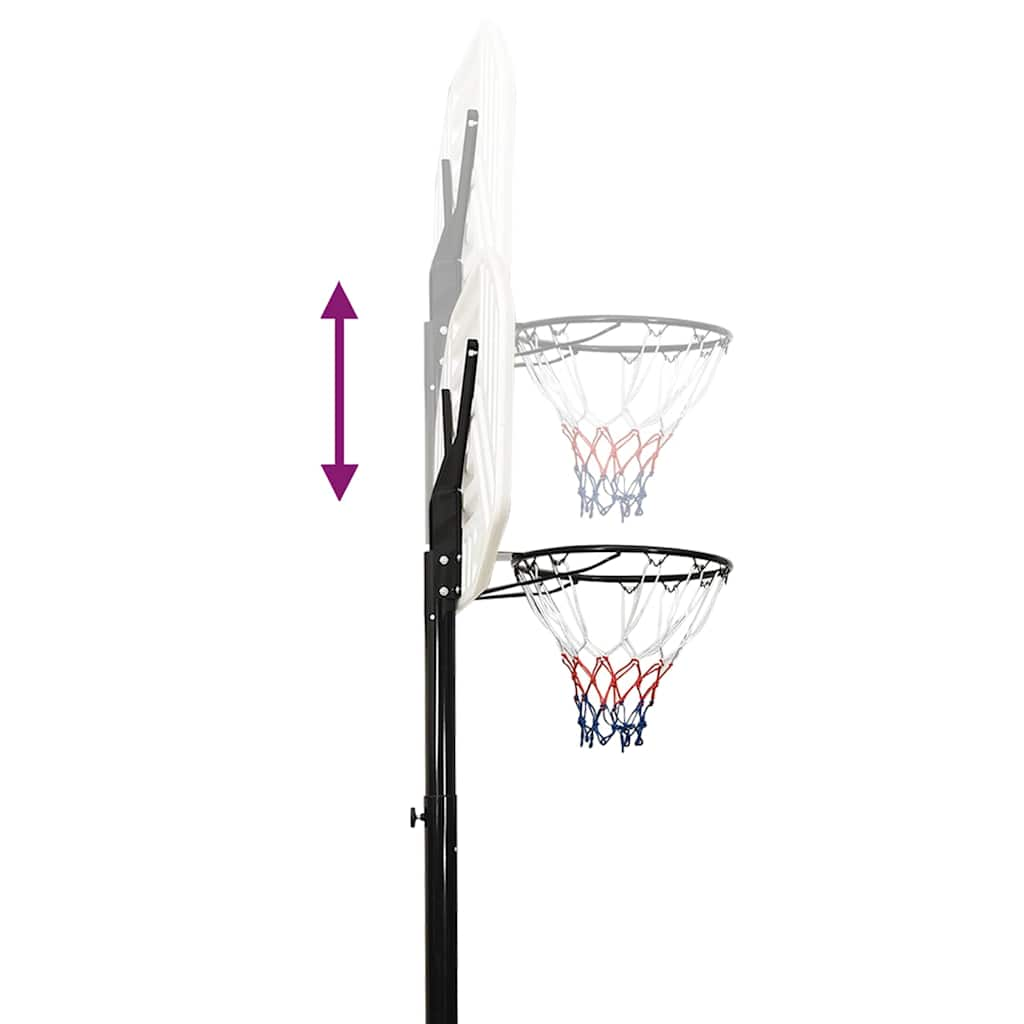 Basketball Stand White 258-363 Cm Polyethene