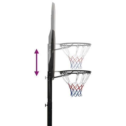 Basketball Stand Black 258-363 Cm Polyethene