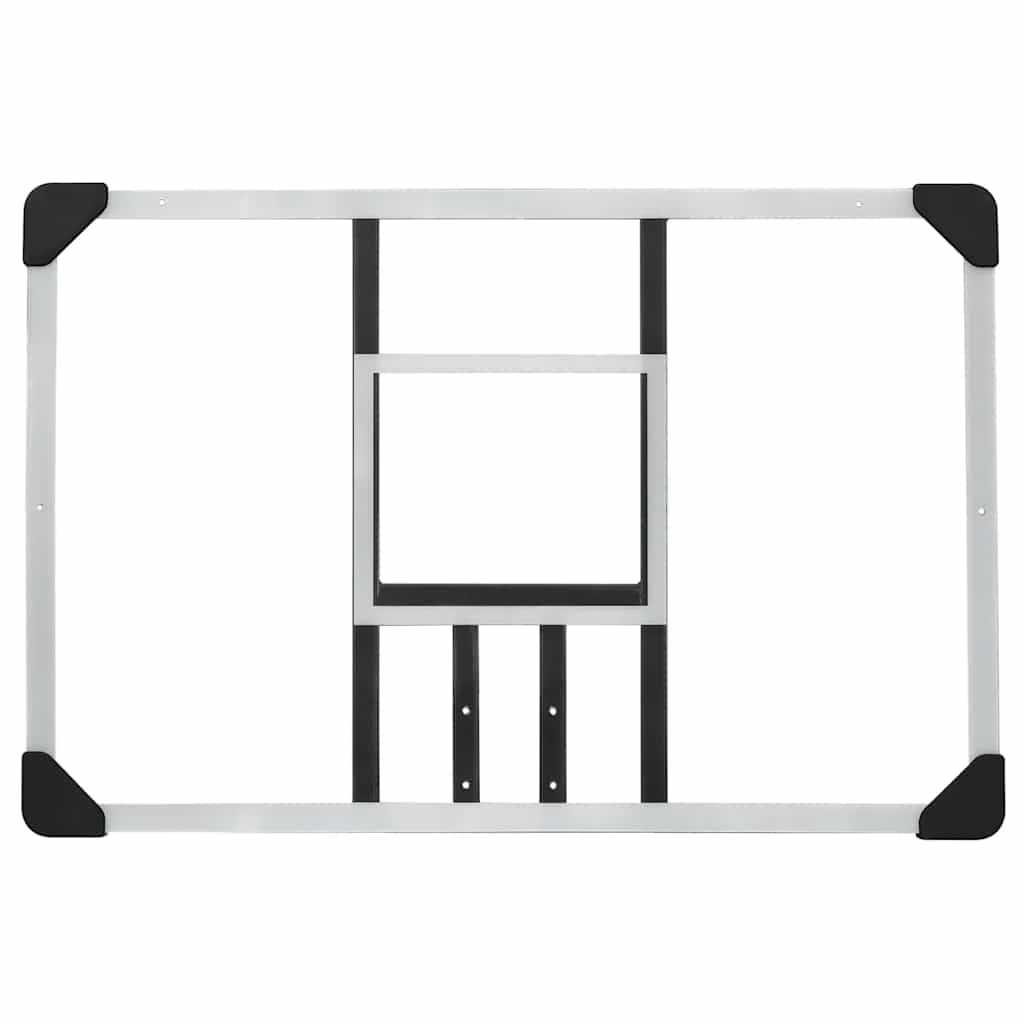 Basketball Backboard Transparent 90X60X2.5 Cm Polycarbonate