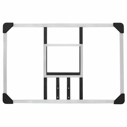 Basketball Backboard Transparent 90X60X2.5 Cm Polycarbonate