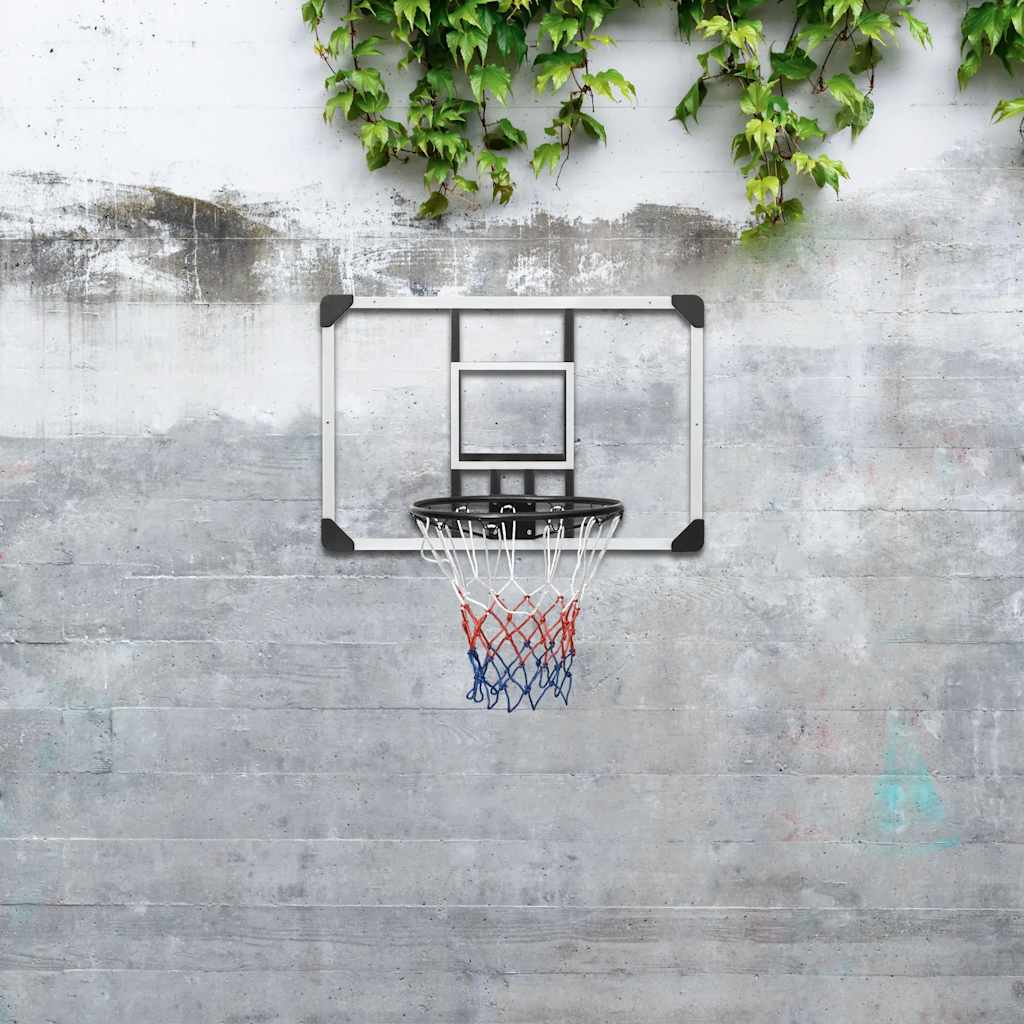 Basketball Backboard Transparent 90X60X2.5 Cm Polycarbonate