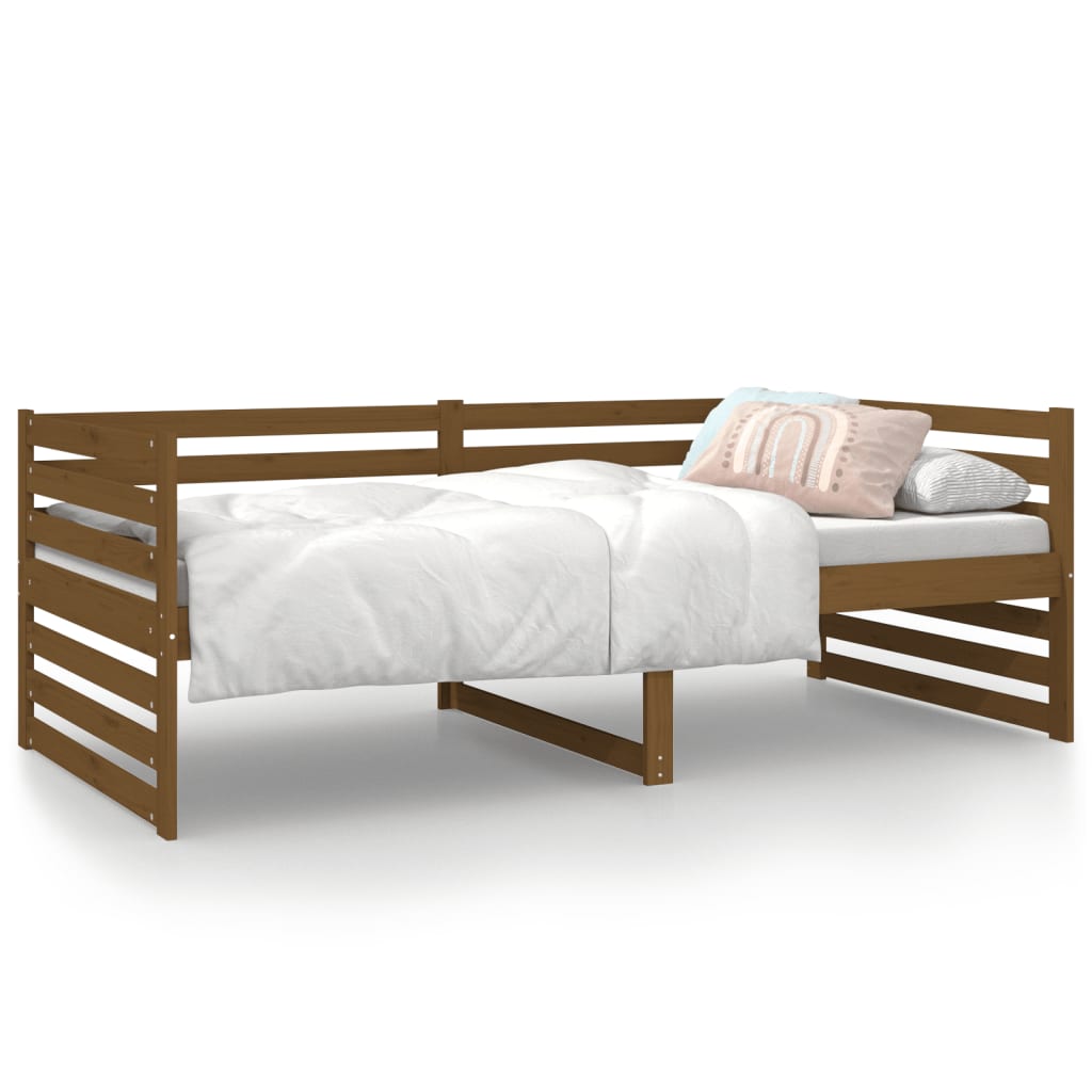 Day Bed Honey Brown 90X190 Cm Solid Wood Pine