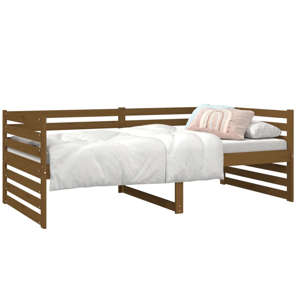 Day Bed Honey Brown 90X190 Cm Solid Wood Pine