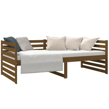 Day Bed Honey Brown 90X190 Cm Solid Wood Pine