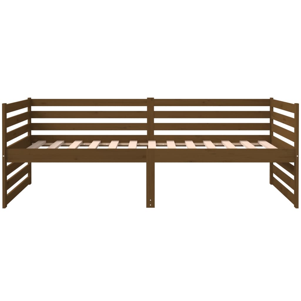 Day Bed Honey Brown 90X190 Cm Solid Wood Pine