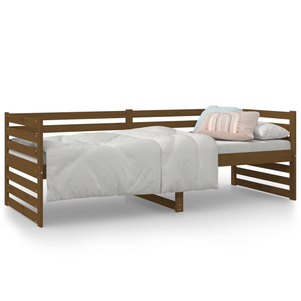 Day Bed Honey Brown 80X200 Cm Solid Wood Pine