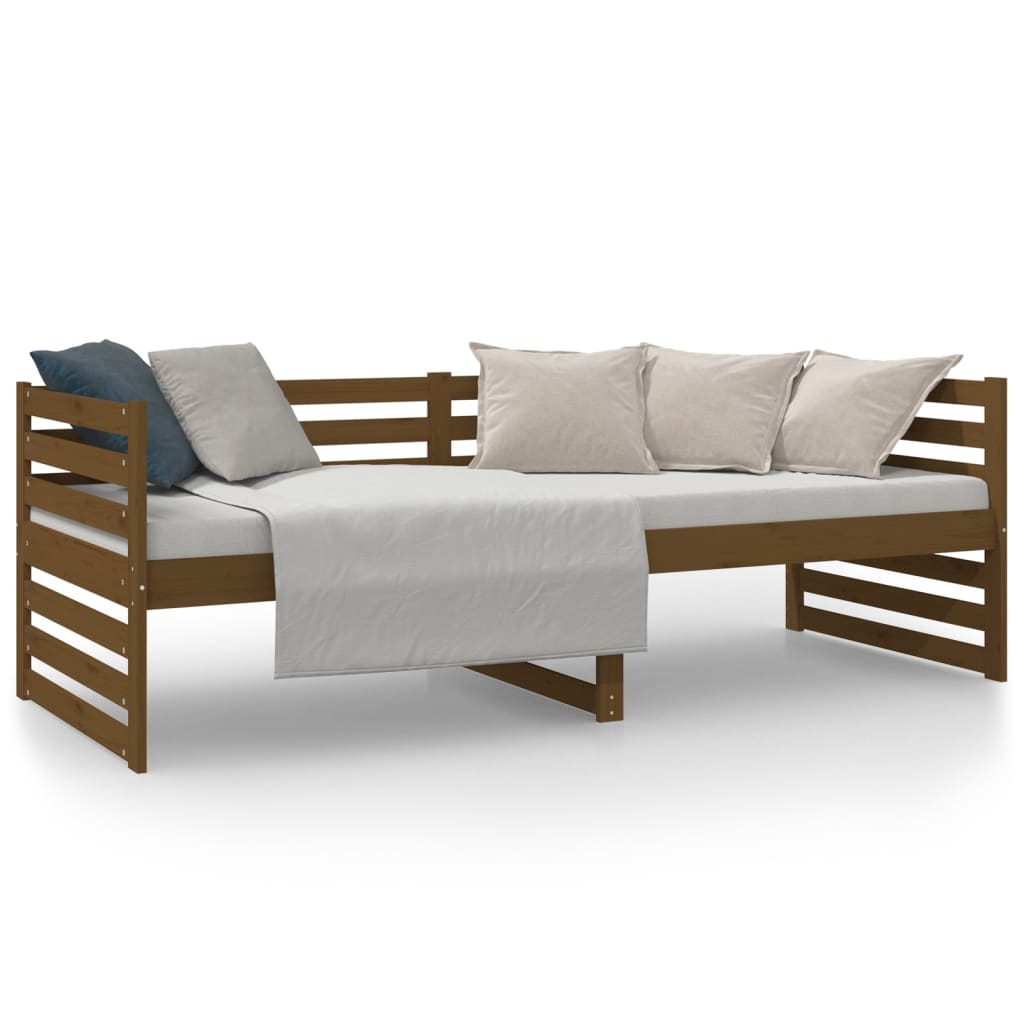 Day Bed Honey Brown 80X200 Cm Solid Wood Pine