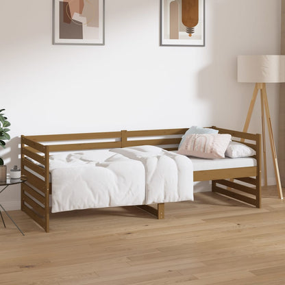 Day Bed Honey Brown 80X200 Cm Solid Wood Pine