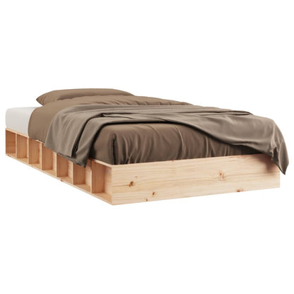 Bed Frame 90X190 Cm Single Solid Wood