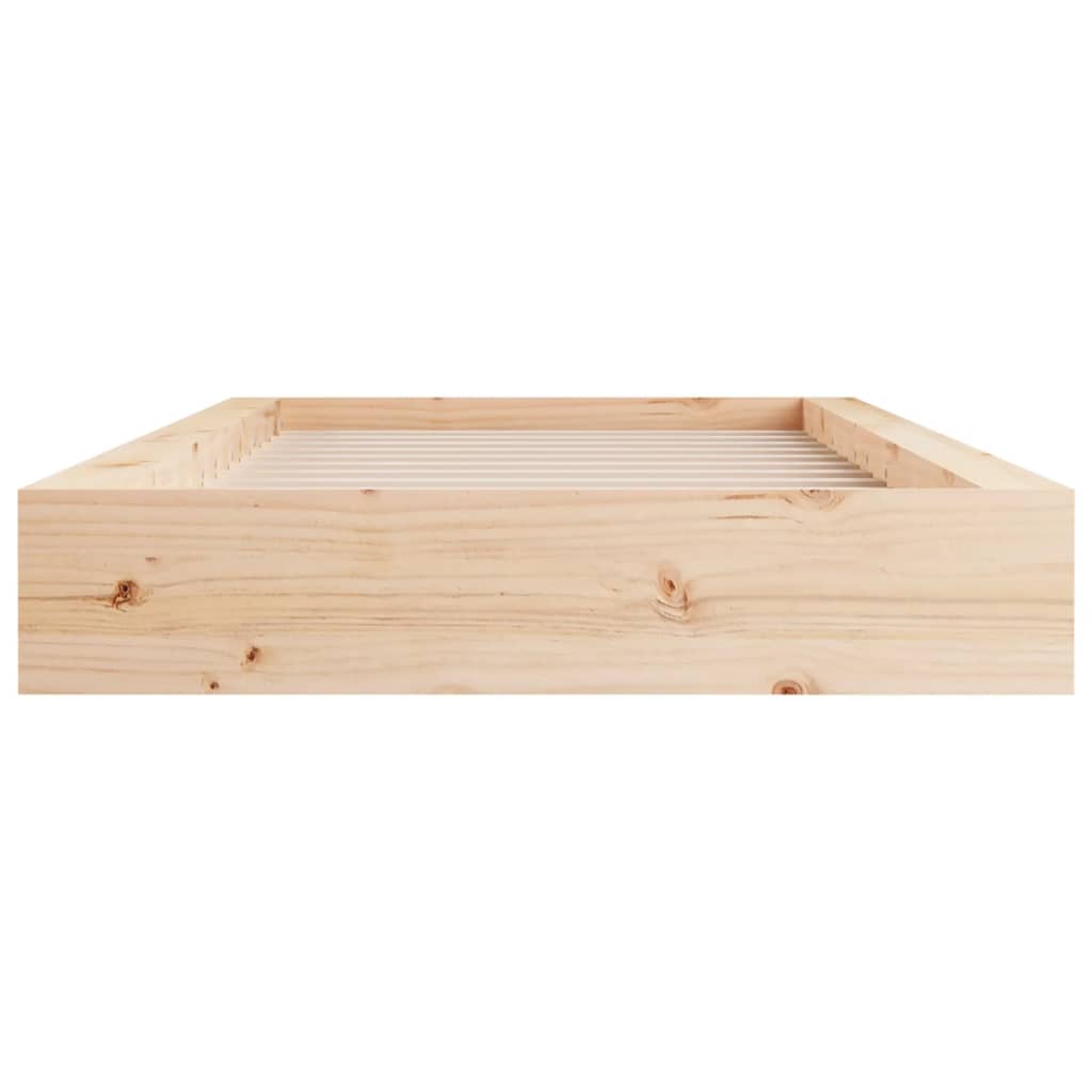 Bed Frame 90X190 Cm Single Solid Wood