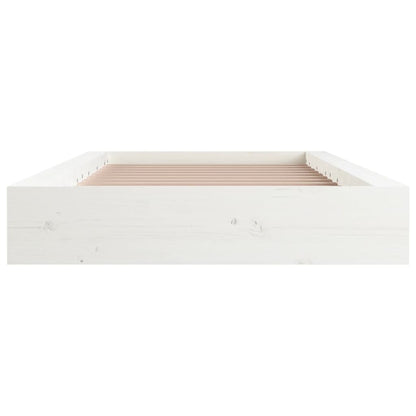 Bed Frame White 90X190 Cm Single Solid Wood