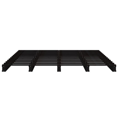 Pallet Bed Without Mattress Black Small Double Solid Wood