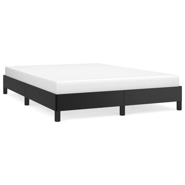 Bed Frame Black 135X190 Cm Double Faux Leather