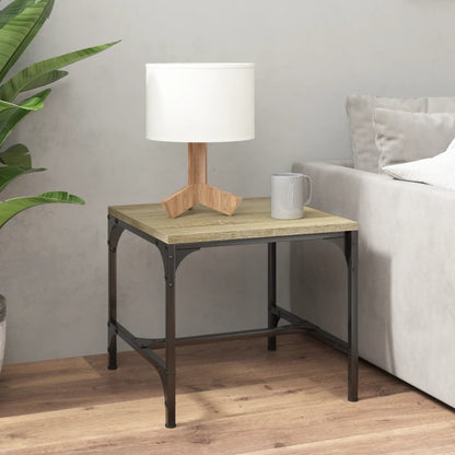 Side Table Sonoma Oak 40X40X35 Cm Engineered Wood