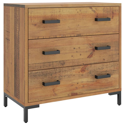 Chest Of Drawers 75X35X70 Cm Solid Pinewood