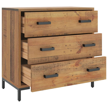 Chest Of Drawers 75X35X70 Cm Solid Pinewood