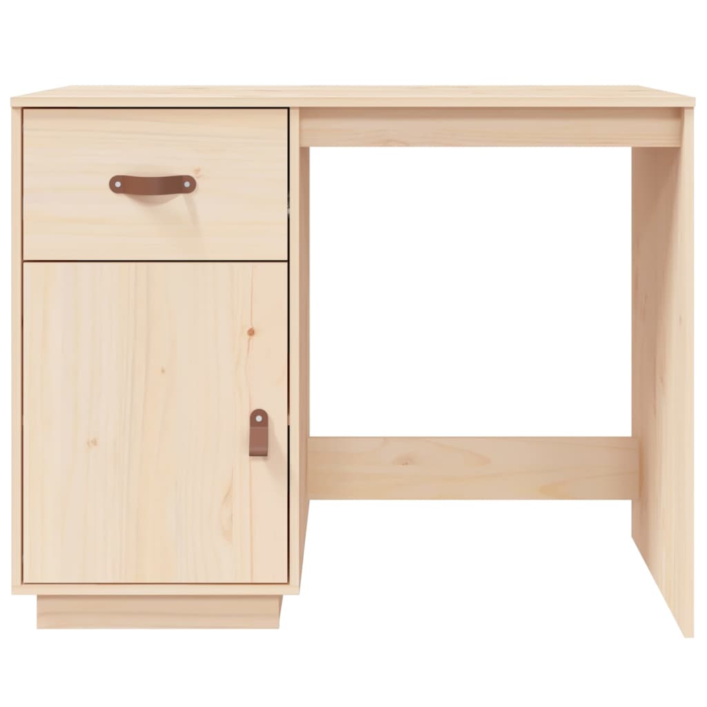 Desk 95X50X75 Cm Solid Wood Pine