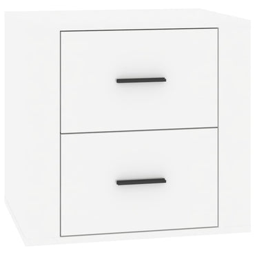 Bedside Cabinet High Gloss White 50X39X47 Cm