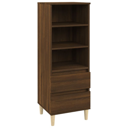 Highboard Brown Oak 40X36X110 Cm Engineered Wood