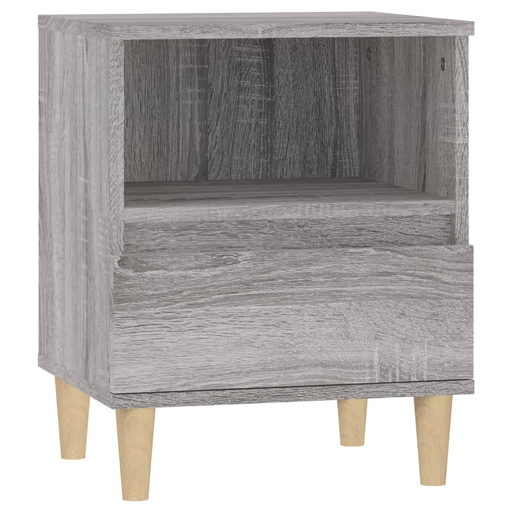 Bedside Cabinet Grey Sonoma 40X35X50 Cm