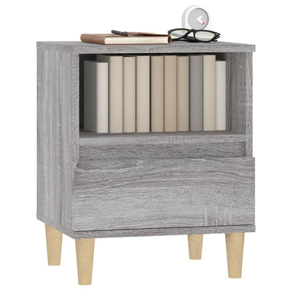 Bedside Cabinet Grey Sonoma 40X35X50 Cm