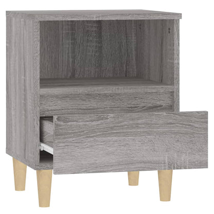 Bedside Cabinet Grey Sonoma 40X35X50 Cm