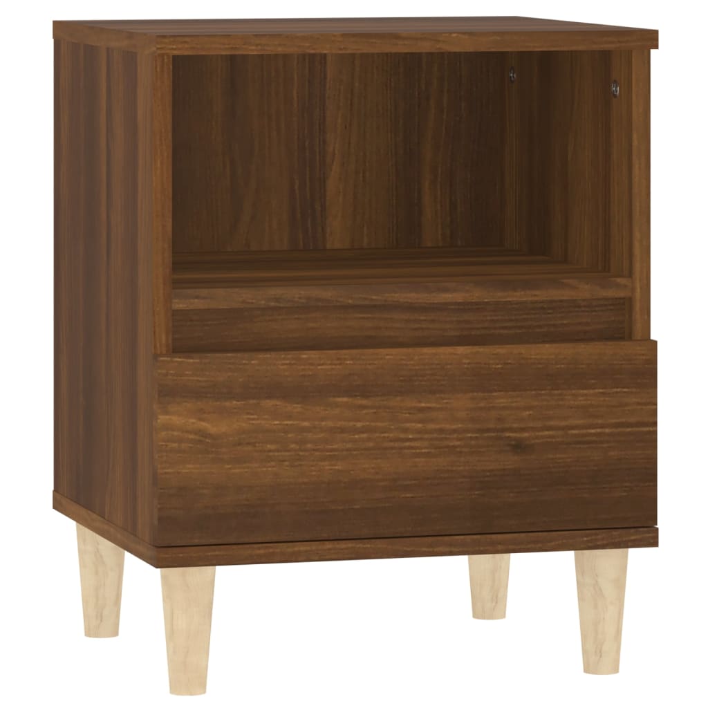 Bedside Cabinet Brown Oak 40X35X50 Cm