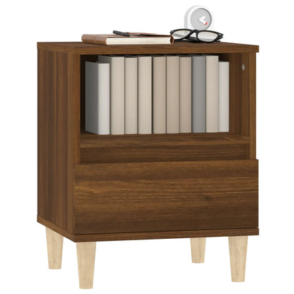 Bedside Cabinet Brown Oak 40X35X50 Cm