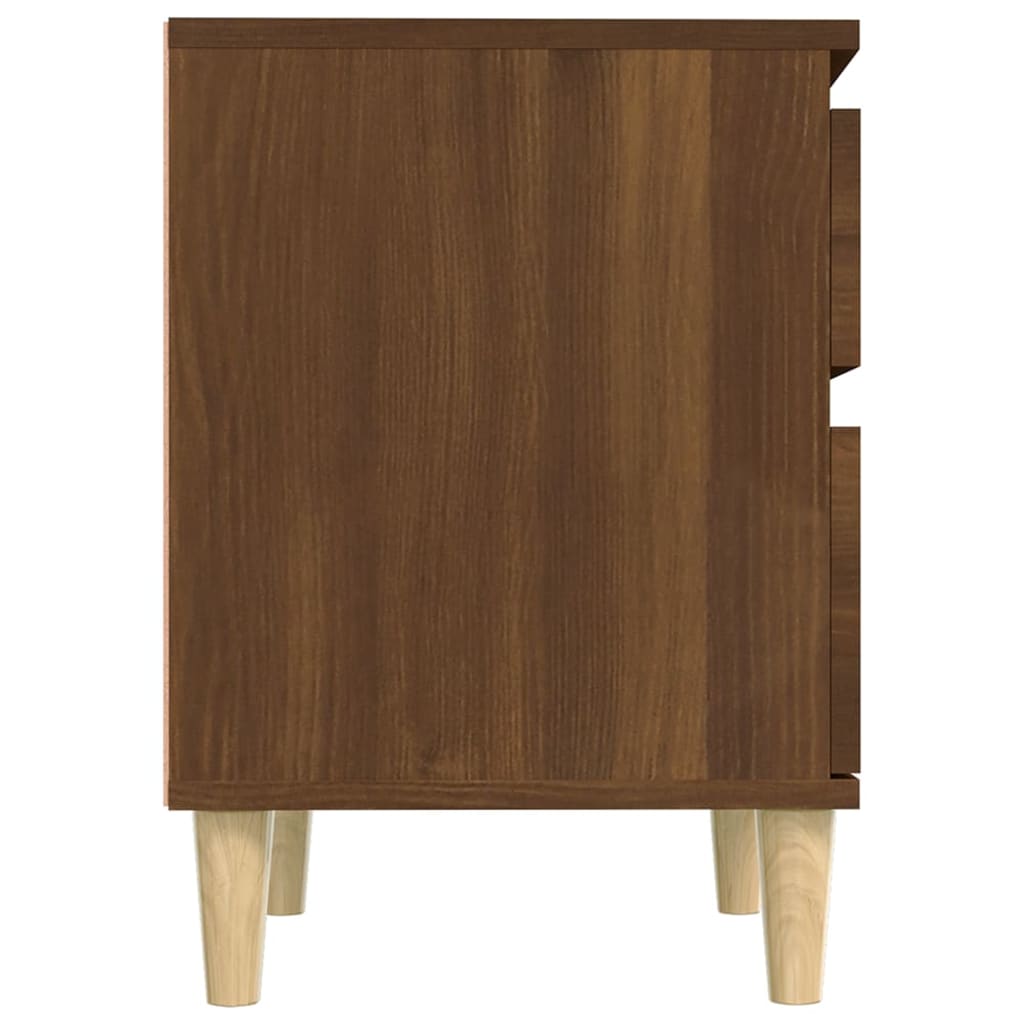 Bedside Cabinet Brown Oak 40X35X50 Cm