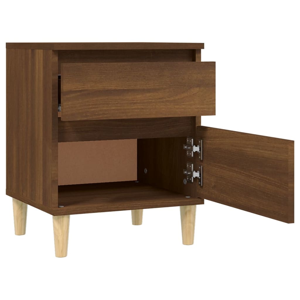 Bedside Cabinet Brown Oak 40X35X50 Cm