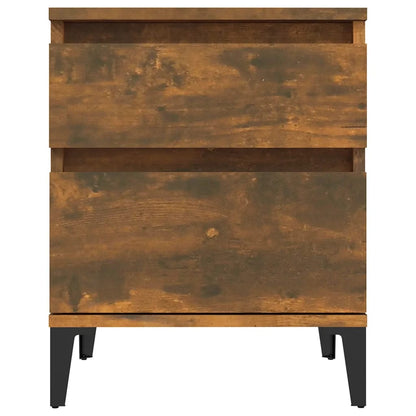 Bedside Cabinet Smoked Oak 40X35X50 Cm