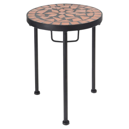 Progarden 2 Pcs Side Table Set With Mosaic Top