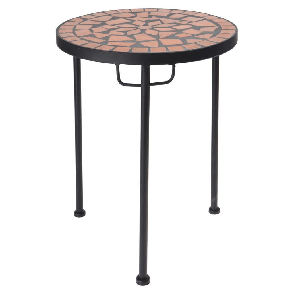 Progarden 2 Pcs Side Table Set With Mosaic Top