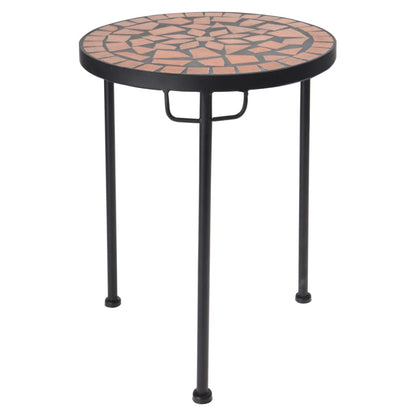 Progarden 2 Pcs Side Table Set With Mosaic Top