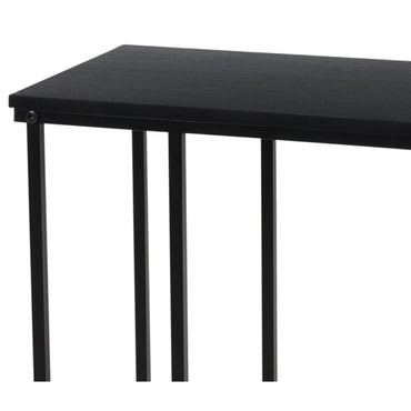 H&S Collection Side Table With Mdf Top Black