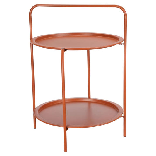 Progarden End Table Round 50X66 Cm Matte Terracotta