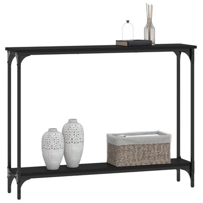 Console Table Black 100X22.5X75 Cm Engineered Wood