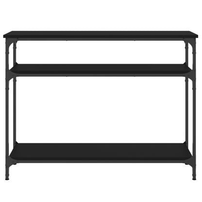 Console Table Black 100X29X75 Cm Engineered Wood