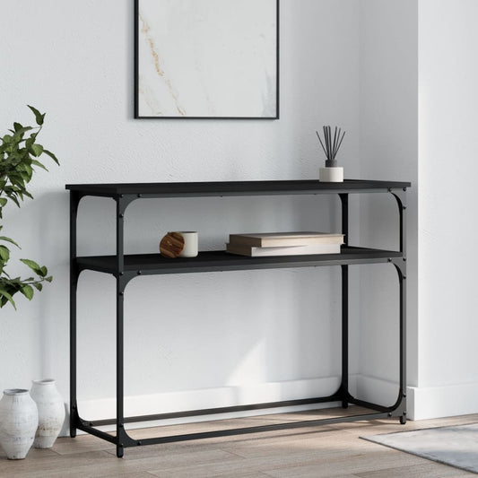 Console Table Black 100X35.5X75 Cm Engineered Wood