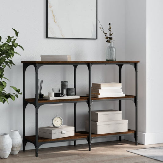 Console Table Brown Oak 100X29X75 Cm Engineered Wood