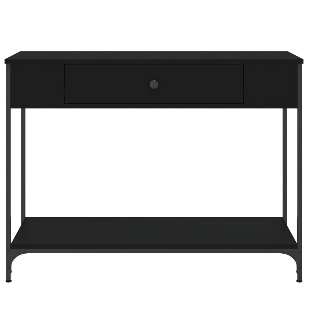 Console Table Black 100X34.5X75 Cm Engineered Wood